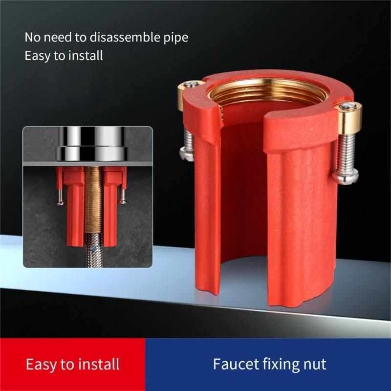 Kitchen Sink Anti-Loosening Nut Buckle Base Faucet Installation Fastener Fixed Base Nut Basin Faucet Accessories