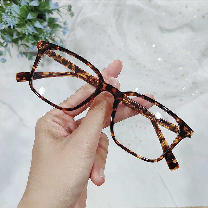 Kann mit Myopie Quadratisch Klassisch Flachspiegel Blaulichtschutz Einfach Dekorativ Kleiner Rahmen TR90 Einsatz Brillenrahmen Ultraleicht