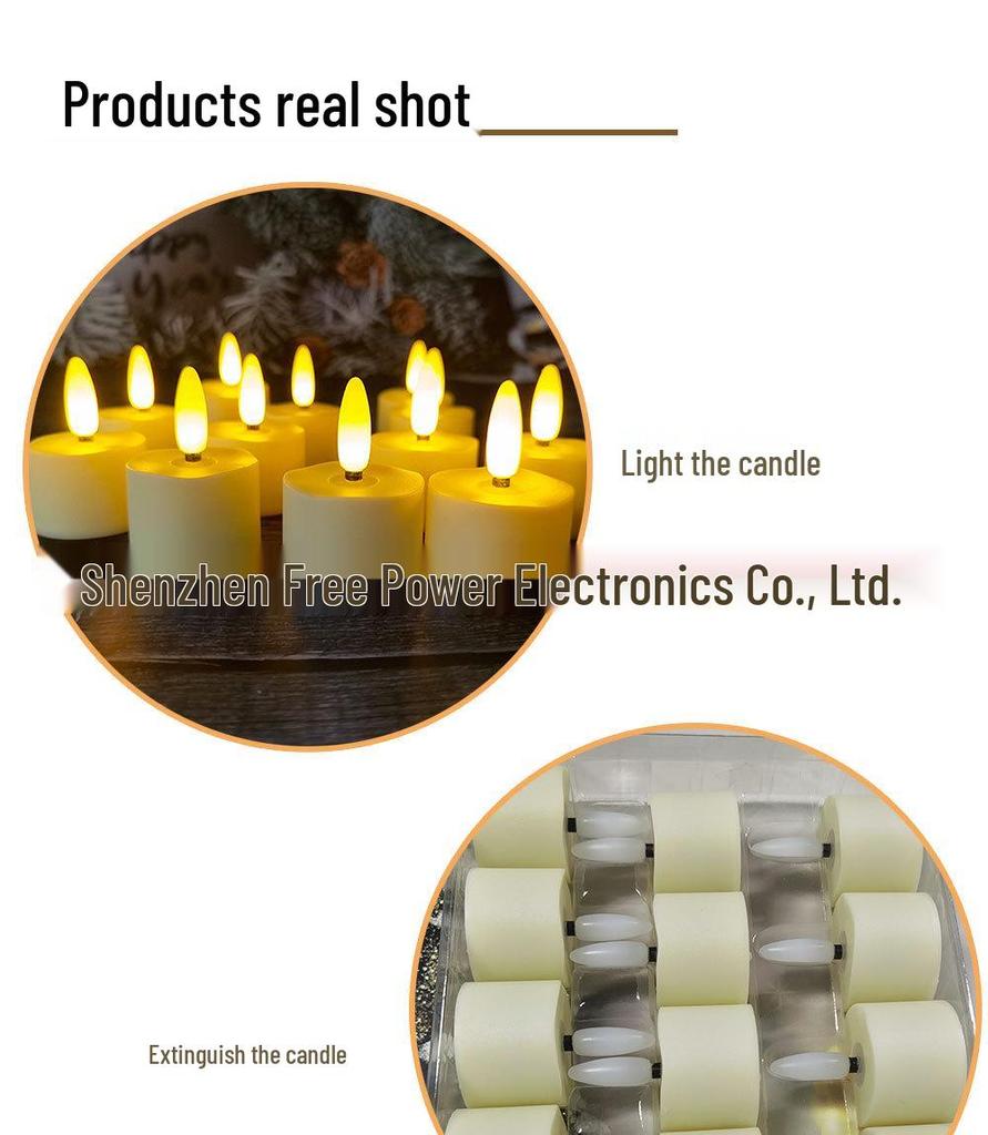 Rechargeable LED Candle Lamp with Remote Control Timer for Halloween Decoration