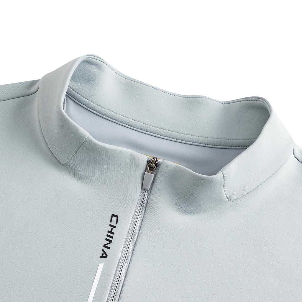 Anta Chn Comprehensive Training Series Long Sleeve Knit Shirt Spring 2026 T-Shirt Men Tops Ash-Gray 152617407-3