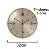 Moderne Wanduhr Luxus Dekorative Wanduhr Minimalistische Ästhetik Uhren Stille Elegante Wohnzimmer Uhren Heimdekorationen