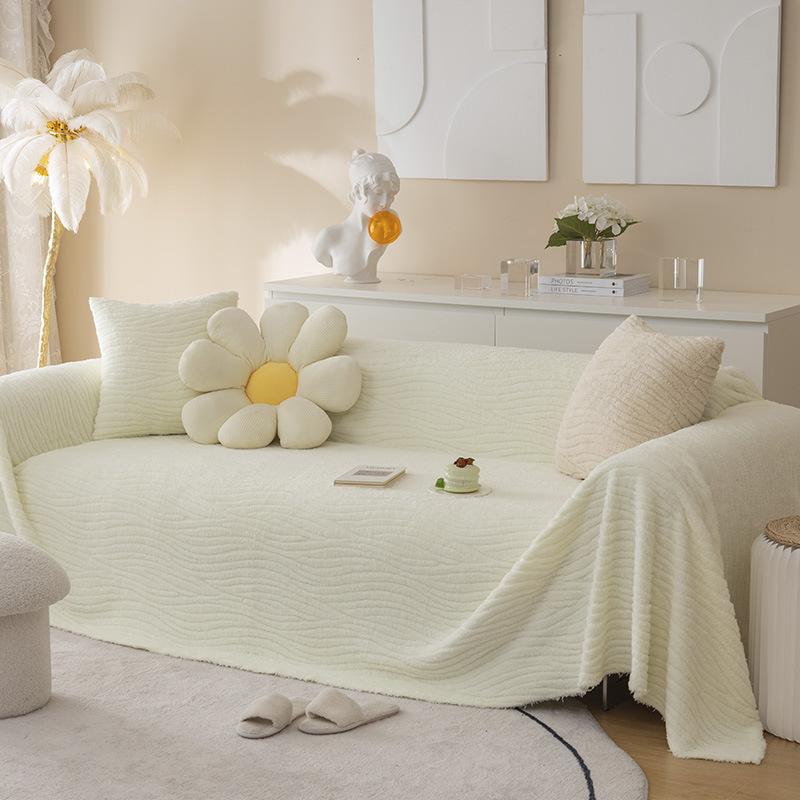 Sofa Towel Four Seasons Universal Light Luxury Cushion Ins All-Inclusive Sofa Cover Cushion Cover Towel Plush Anti-Scratching Thickened