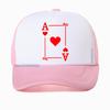 Funny Playing Cards Ace Hearts Graphic Baseball Cap Poker Party Casual Adjustable Breathable Casquette Hat
