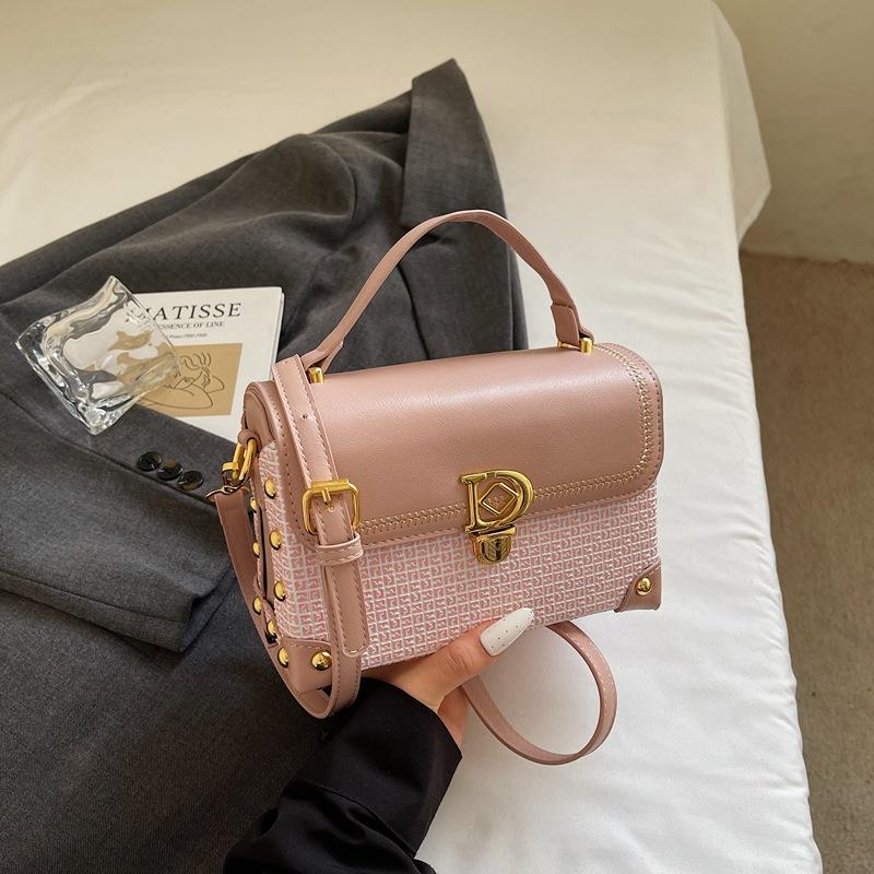 Crossbody bag light luxury niche high-end hand bag new popular shoulder bag fashionable versatile small square bag