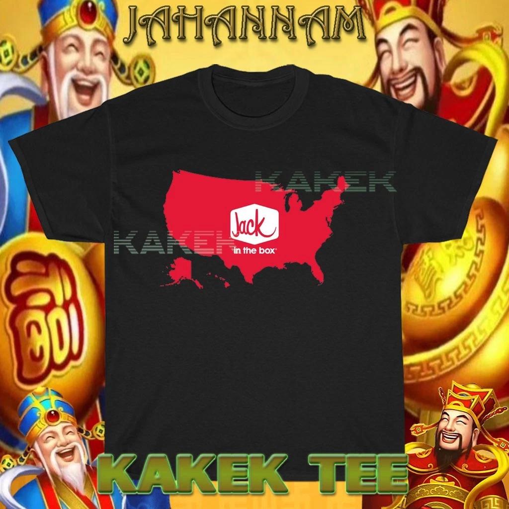 New Shirt Jack in The Box Burger Logo American T shirt Funny Size S to 5XL S