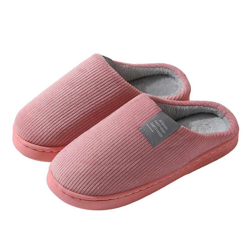 Women's Winter Indoor Furry Cotton Slippers - Thick Sole, Non-Slip, Warm & Comfortable