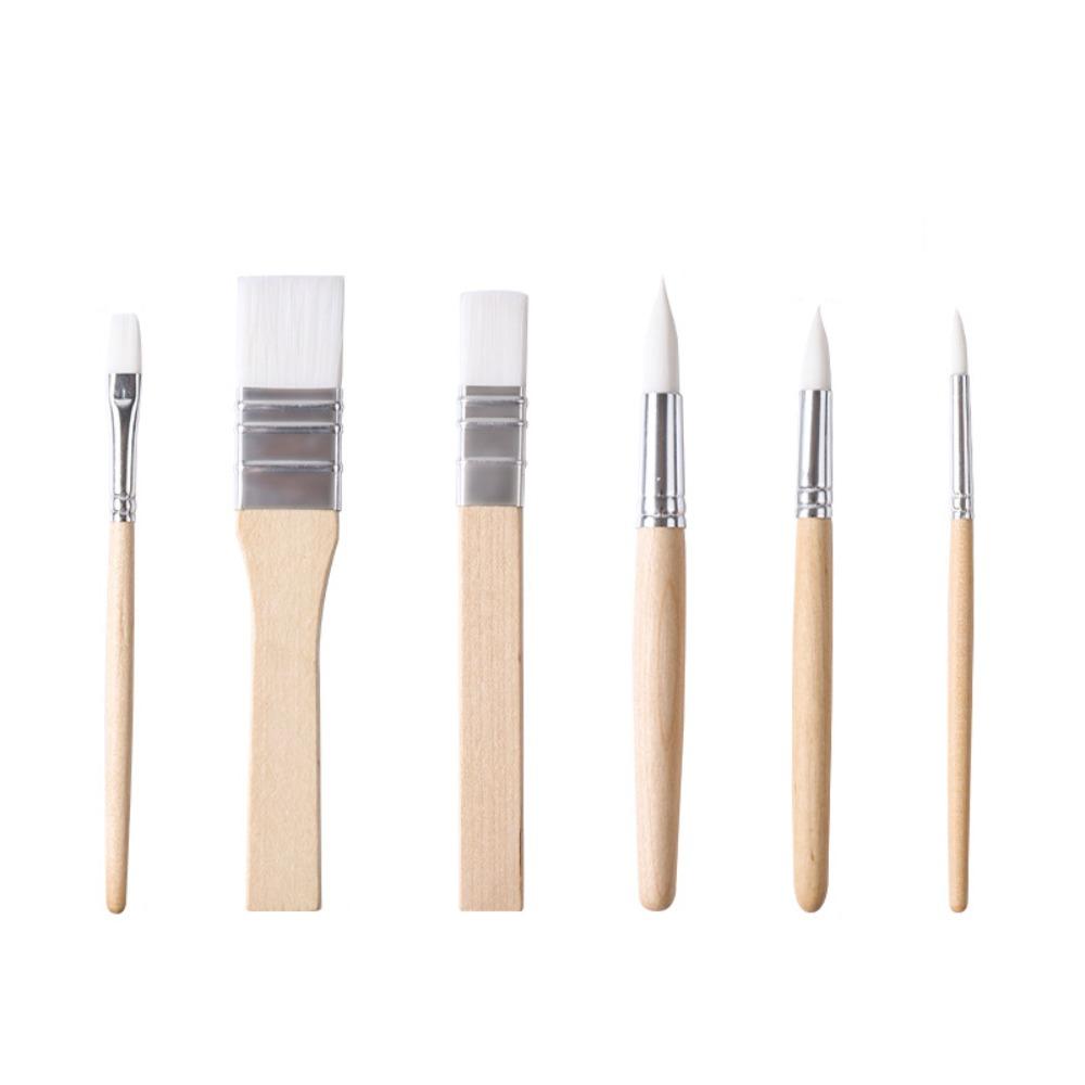Professional 3/6pcs Painting Brush Set Art Paint Nylon Hair Brushes  Student
