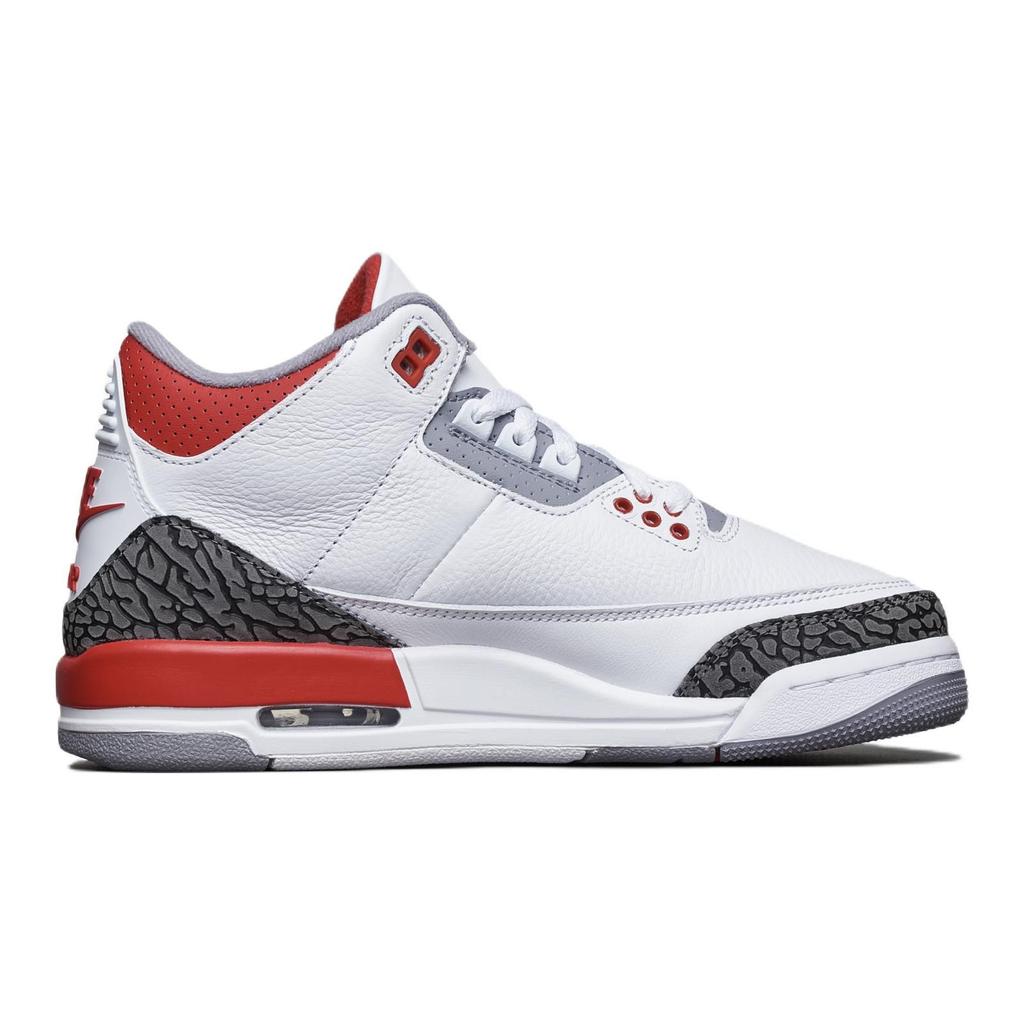 Air Jordan 3 Retro GS Fire Red 2022 Kids Sneakers White Cement-Grey Black DM0967-160