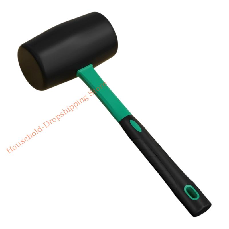 Industrial Rubber Hammer Mallets For Tile Installation Elasticity Shock Absorption Ergonomic Handle Construction Tool 85AD