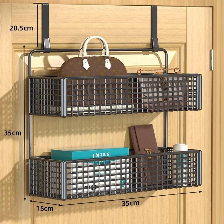 Wall-Mounted Entryway Storage Rack for Bedroom Doors