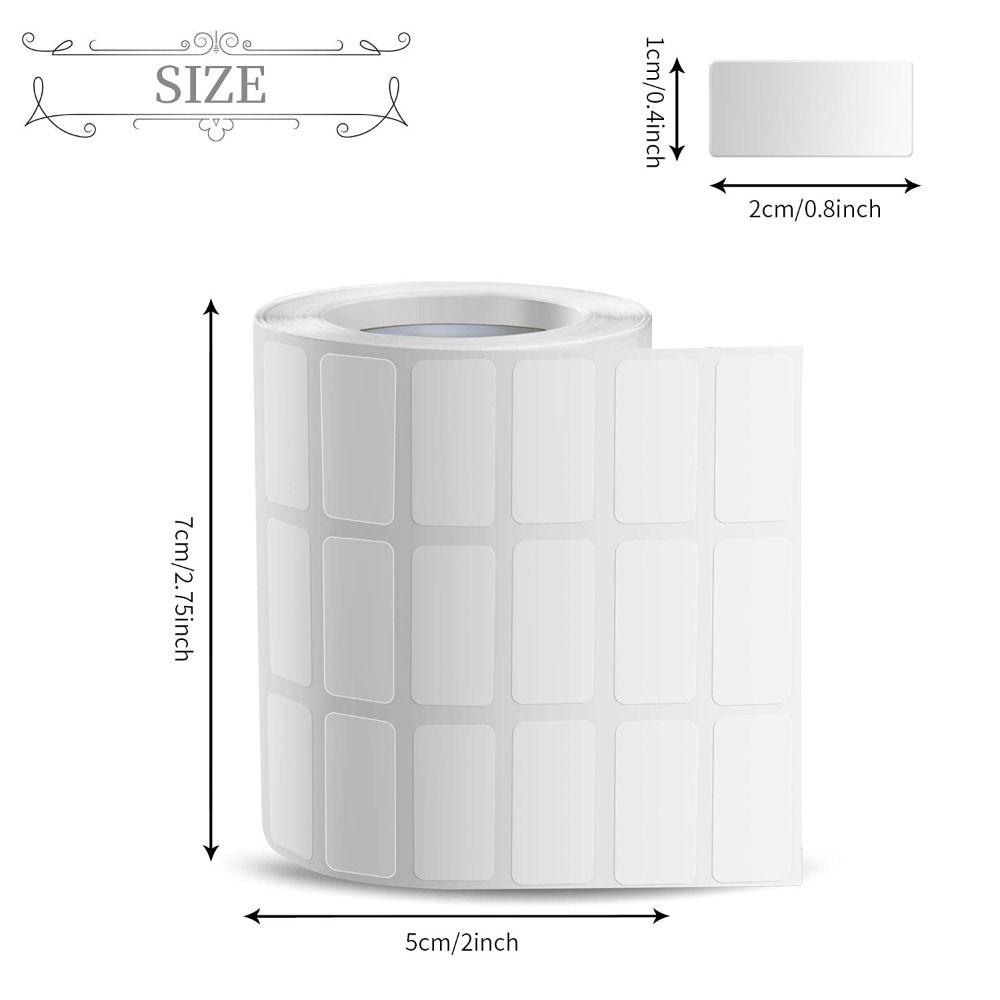 6000 Sheets White Durable List Labels Self Adhesive Removable Label Sticker Stationery Sticker