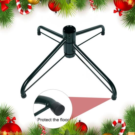 Metal Christmas Tree Stand Folding Xmas Tree Stand Base for Artificial Christmas Trees Fits 0.75-1.25 Inch Pole