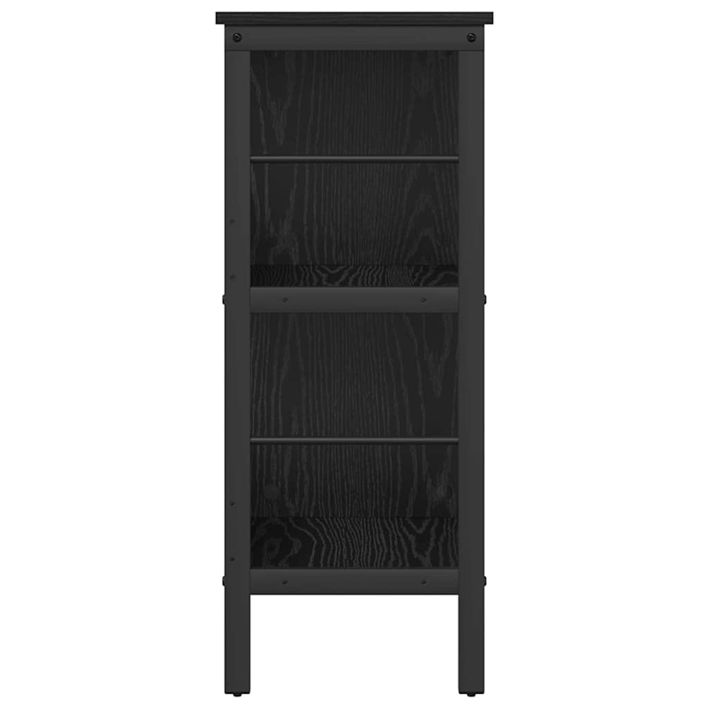 Bücherregal Schwarzeiche-Effekt 82 x 32 x 79 cm Spanplatte