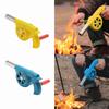 Barbeque Air Blower Grill Blast Camping Stove Accessories, Hand Crank BBQ Fan Handheld