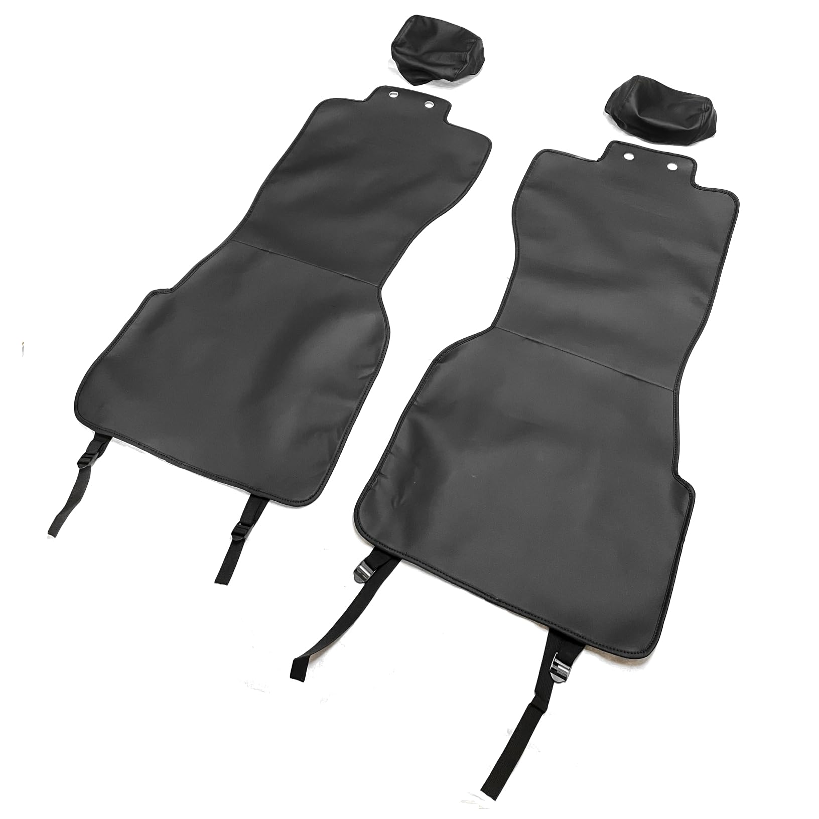 

CGP Rear Seat Covers, Stain-Resistant, Second-Row Seat Covers for NBOX JF5/JF6, Separate Pillow Covers, Synthetic Leather, Black, CGP-HN21-H7305