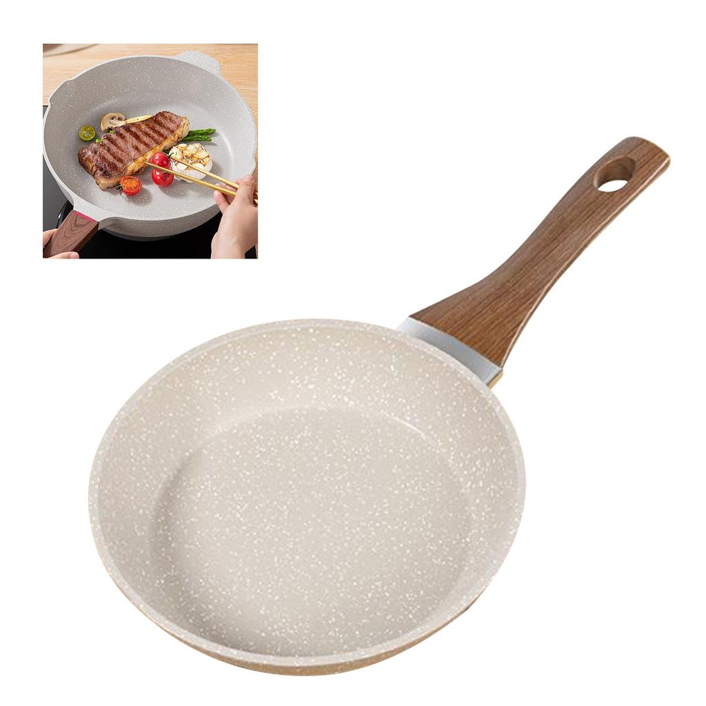 Antihaft-Bratpfanne Induktionsherd Flachbodenpfanne Multifunktionaler Kochtopf für Ei Steak Pfannkuchen