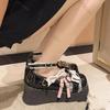 Fashion Spring and Summer New Lolita Shoes Sweet Women Japanese Style Bow Lace Kawaii Mary Janes Round Toe Buckle Casual Platform Pumps