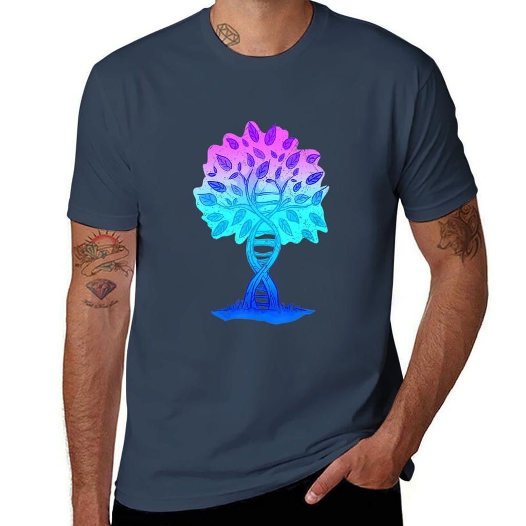 Tree Of Life Dna Science Genetics Earth Day Genealogy Tshirt Casual Everyday Short Sleeve Tshirt