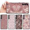 Funda Handyhülle für Xiaomi Redmi Note 7 8 11s 12s 10S 9S 10 11 12 Pro 9 13 Pro Plus 14 Rosa Metallische Blumen