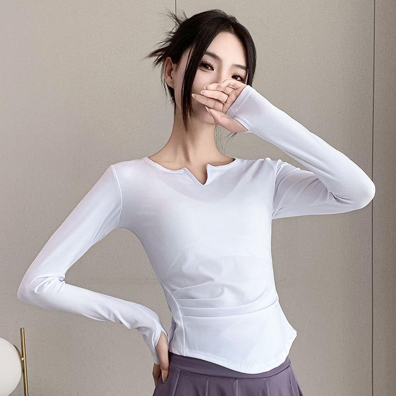 

Женский спортивный комплект премиум-класса 2024 для йоги и бега с быстрой сушкой - Юбка с длинным рукавом и брюки для фитнеса и походов Large