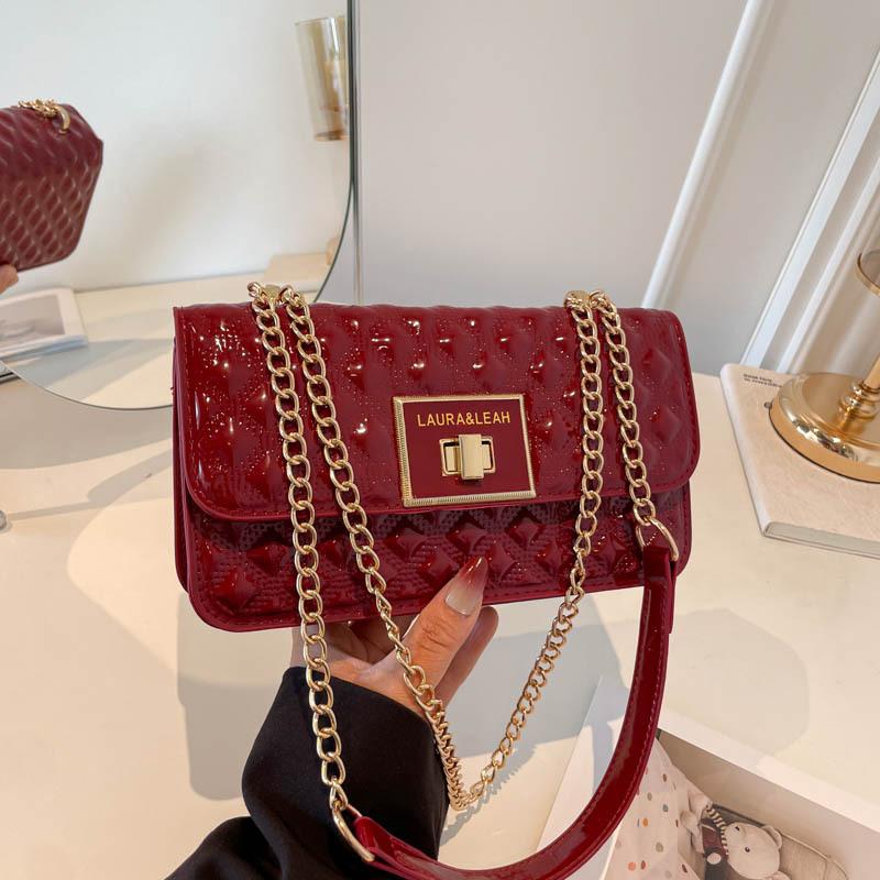 Single-shoulder Chain Bag, Stylish Small Square Bag, Stylish Crossbody Bag