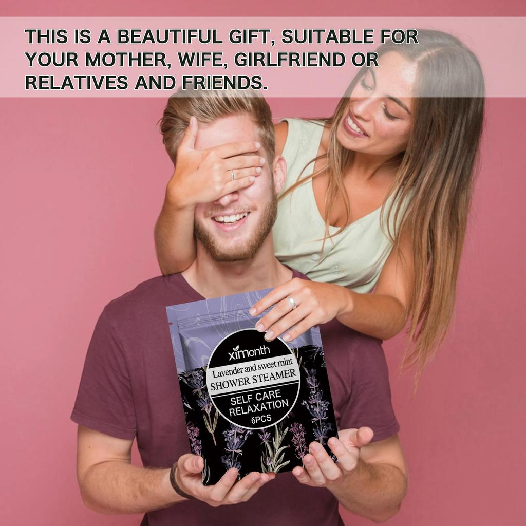 6pcs Aromatherapy Shower Tablet Refreshing Shower Deep Cleaning Long Lasting Fragrance Home Aromatherapy Shower Tablet