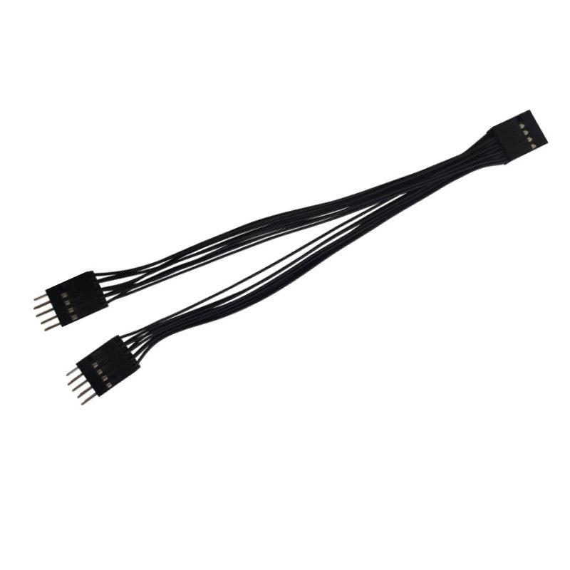 1Pcs Reset Desktop Power On/Off Dual Control Cable Pc Motherboard Switch Jumper 9-Pin 1 To 2 Line Splitter Switch