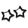 Sweet Cool Pentagram Star Hoop Earrings Fashion Geometry Piercing Earrings Jewelry Minimalist Small Stud Earrings Gift