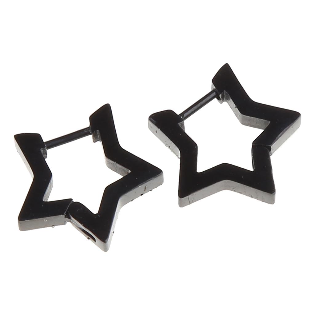 Sweet Cool Pentagram Star Hoop Earrings Fashion Geometry Piercing Earrings Jewelry Minimalist Small Stud Earrings Gift