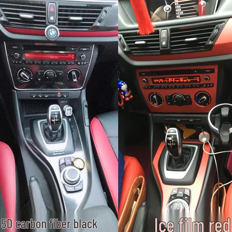 BMW X1 Carbon Fiber Interior Color Change Film for Center Console & Gear Shift (2010-2015 Models)