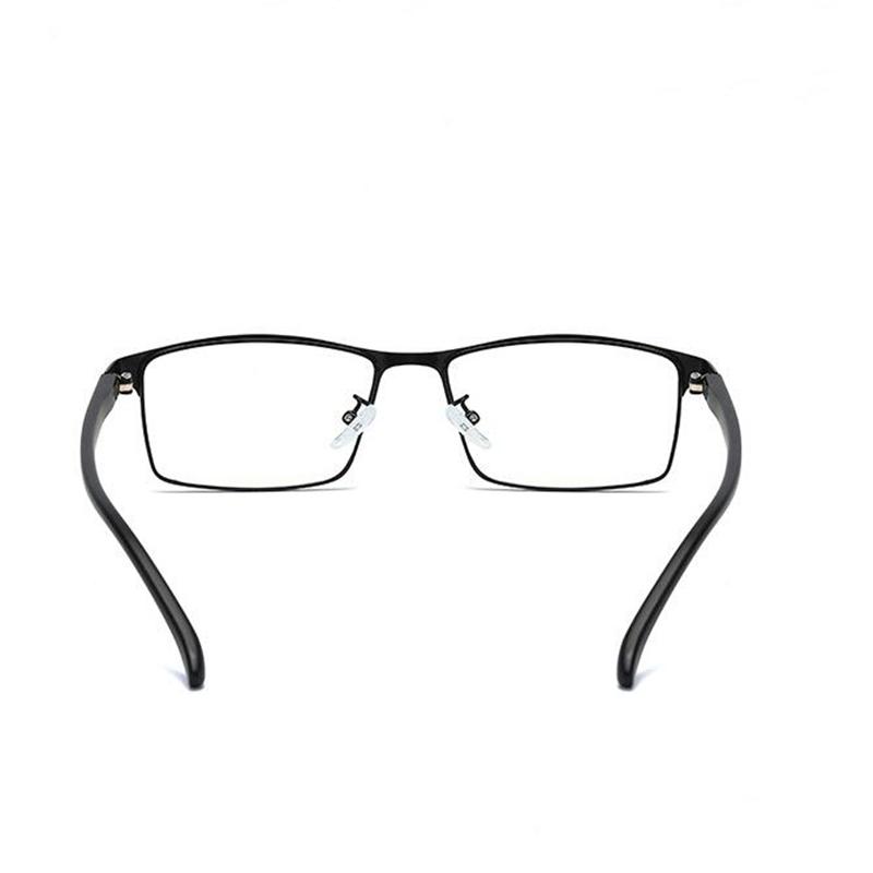 Men's Business 1.56 Aspherical Prescription Eyeglasses Women Retro Metal Square Nearsighted Glasses Diopter 0 To -6.0