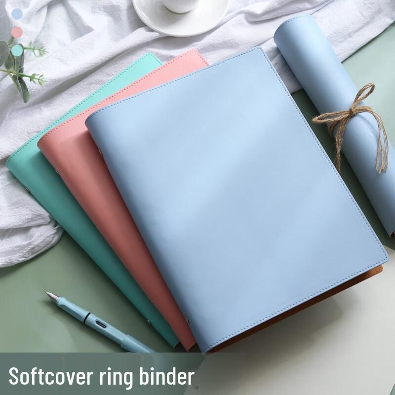 Faramon Soft Leather Blank Refillable Notebook