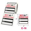 120pcs/roll Oil Change Maintenance Service Reminder Stickers Window Sticker PET Adhesive Labels Car Sticker "NEXT SERVICE DUE"