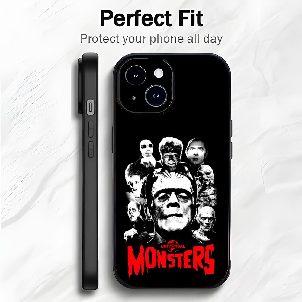 

Classic Horror American U-Universal Monsters Phone Case Phone Case Soft Packaging Lightweight For iPhone17 16 15 14 13ProMax iphone12promax