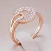 Luxury Full Shiny Natural Zircon Ring For Women Unique Design  Rose Gold Color Bride Wedding Jewelry Best Gift