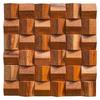 Pannello Diffusore Acustico in Mosaico di Legno Massello Triangolare 3D per Ufficio Azienda Pannello Murale Artistico Decorazione Decorazione Parete di Sfondo