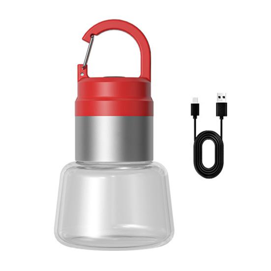 Outdoor Camping Lantern USB Rechargeable Waterproof Detachable Water Bottle Light Portable Hiking Backpacking LED Hanging Lamp