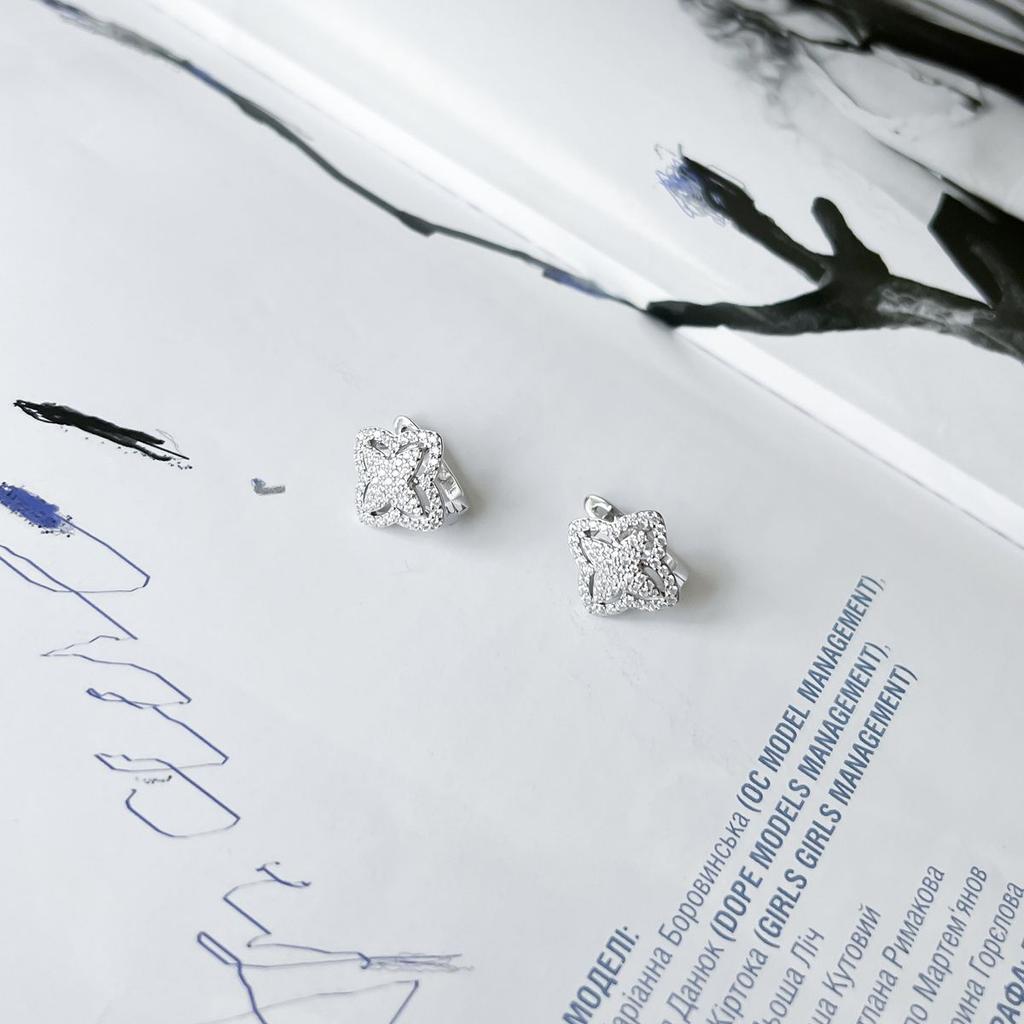 Silver Earrings with Cubic Zirkonia (2151159)