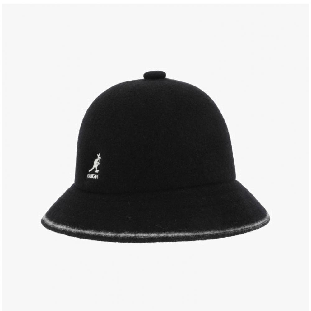 Kangol K3181st Schwarz-Weiß gestreifter Bucket Hat