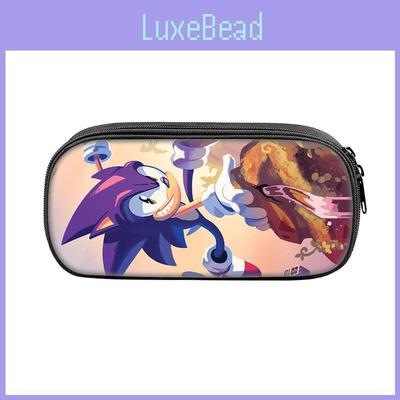 Sonic Cartoon Character Printed Student Single Layer Stationery Storage Bag For Students And Teens