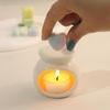 10 Pcs Containers With 6/4 Cavity Clear Plastic Wax Melt Clamshell For Diy Wax Melt Candles, Square (Heart)