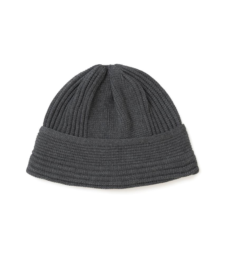 MILLO WOMEN Ribbed Loose Fit Beanie [Charcoal Gray]