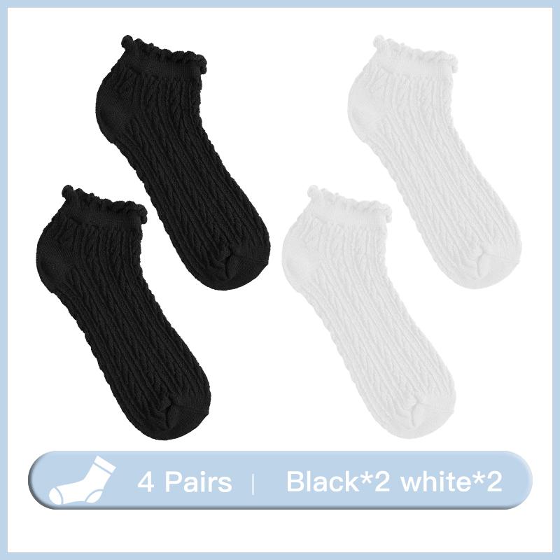 Kvinner pustende sokker Kvinnelige hule sokker Vårkoreanske jenter Søte tidevann jenter Twist Sokker