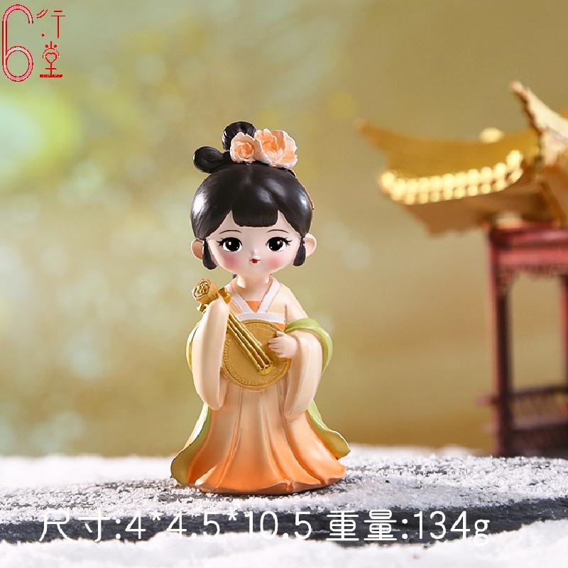 Ancient Costume Hanfu Female Beautiful Woman Diao Chan Xi Shi Ornaments Little Girl Best Friend Birthday Gift Kawaii Figurine