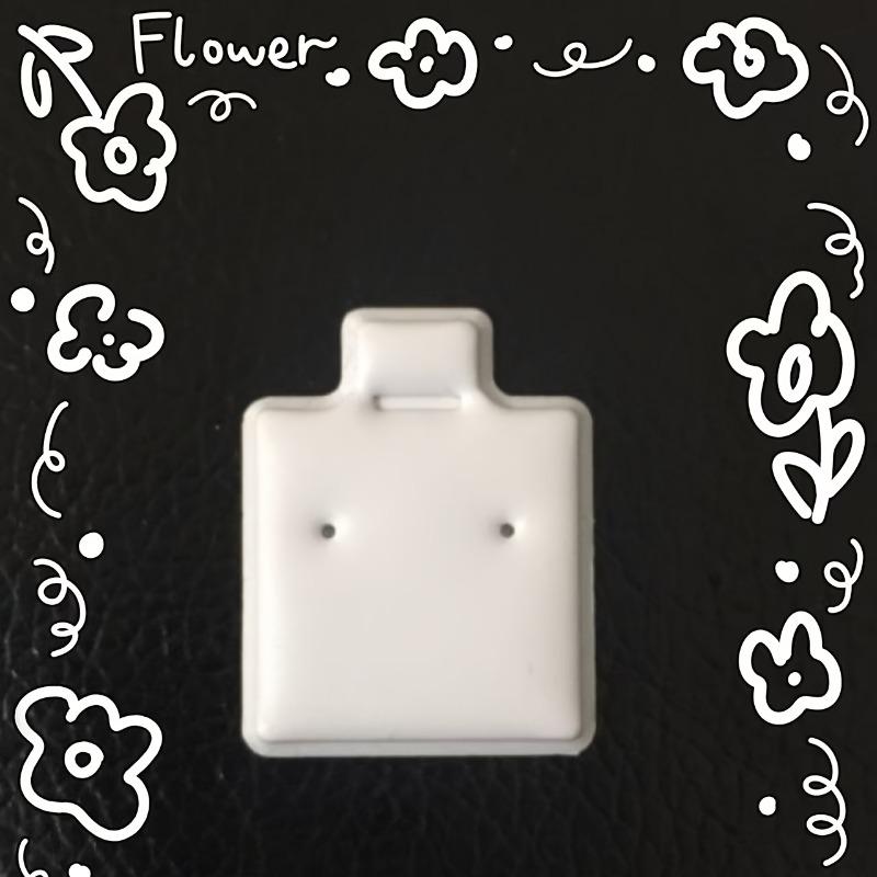 100pcs PVC Jewelry Display Stands Elegant Portable Card Holder for Earrings Studs and Rings Retail Jewelry Display and Packaging