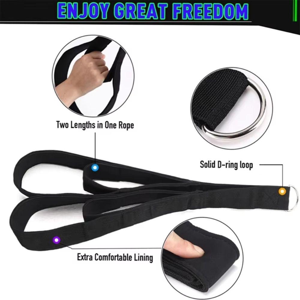Anti-Slip Arm Strength Rope Muscle Training Pull Down Rope Men Women Long Triceps Strap  Crunches
