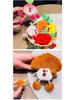 Screaming Veggies Plush Earphone Pouch: Fun Decompression Drawstring Bag & Cute Claw Machine Doll Gift