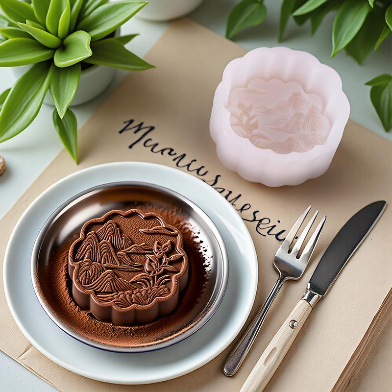 Almond Yam Cake Silicone Mold Diy Oven Free Bean Paste Cake Chocolate Pudding Blancmange Dessert Kitchen Baking Mold