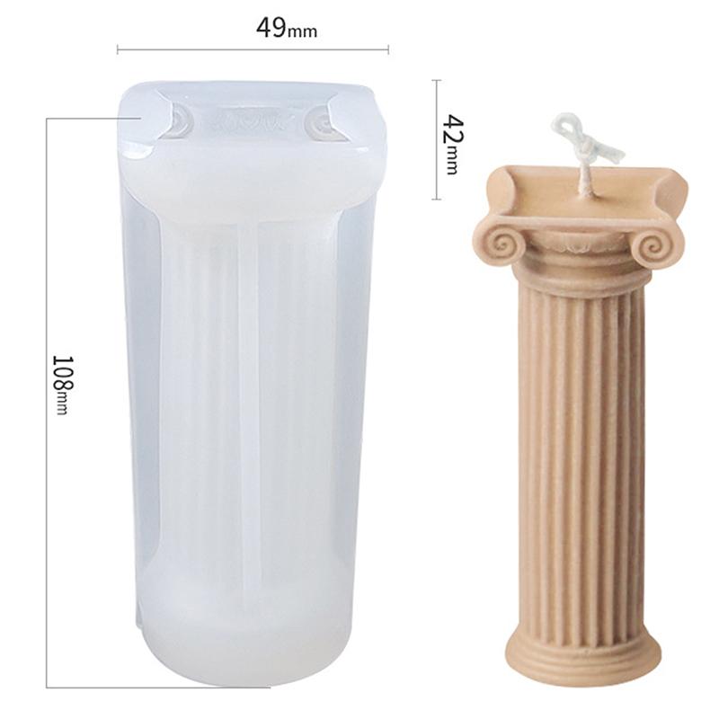 Roma Sütunu Silikon Mum Kalıp Diy İnsan Vücudu Kalıp Heykel El Sanatları Hediyeler