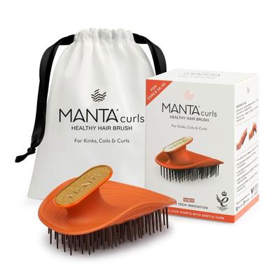 Brosse à cheveux Manta pour cheveux bouclés Orange